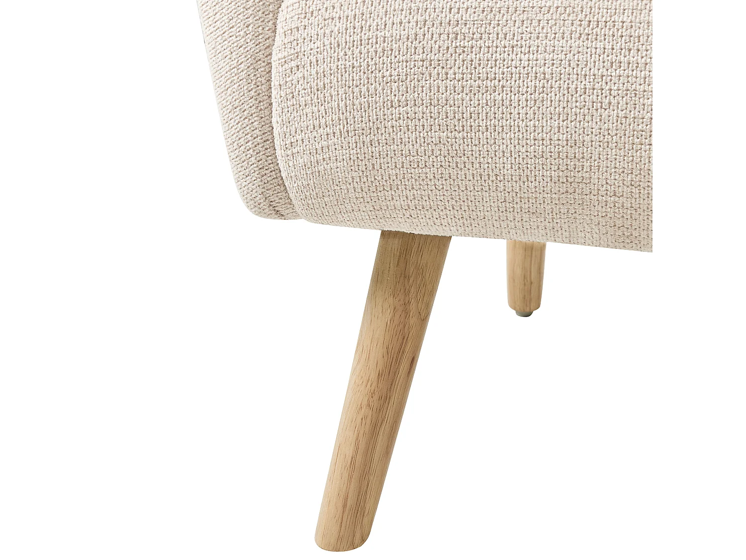 Armchair PLASSEN Fabric Light Beige