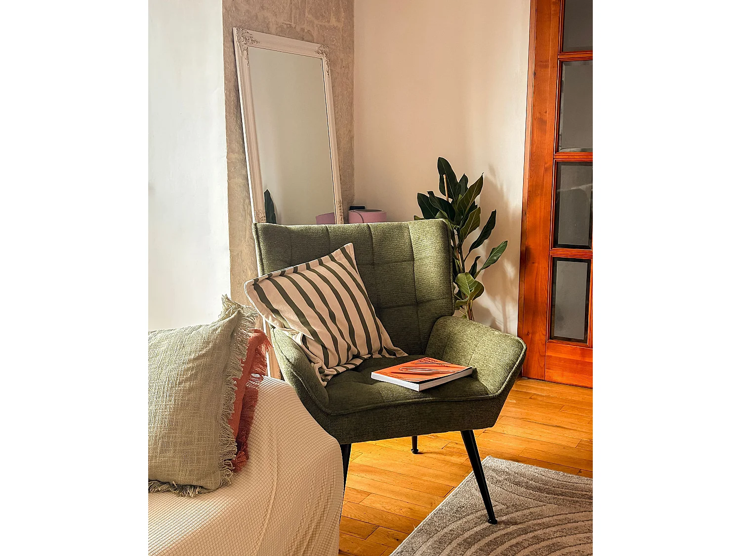 Fauteuil BELLINGMO Tissu Vert