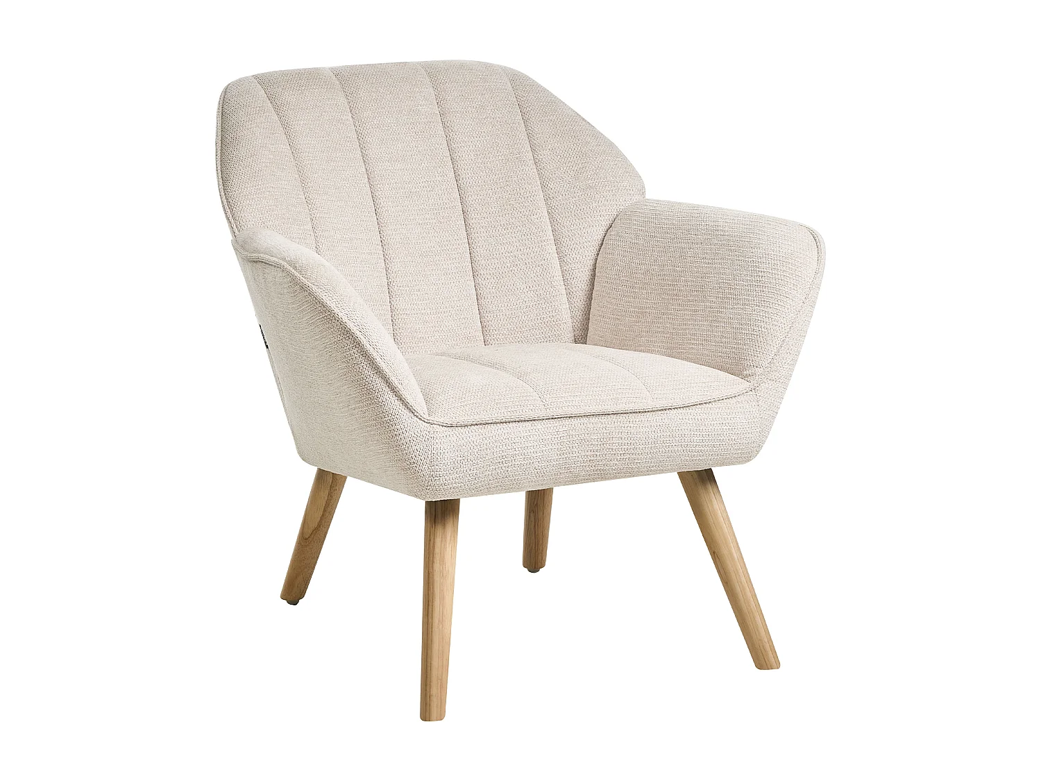 Armchair TORUD Fabric Light Beige