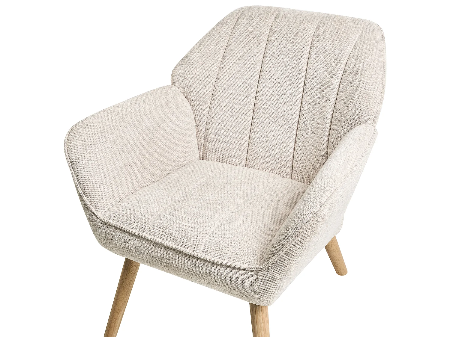 Armchair TORUD Fabric Light Beige