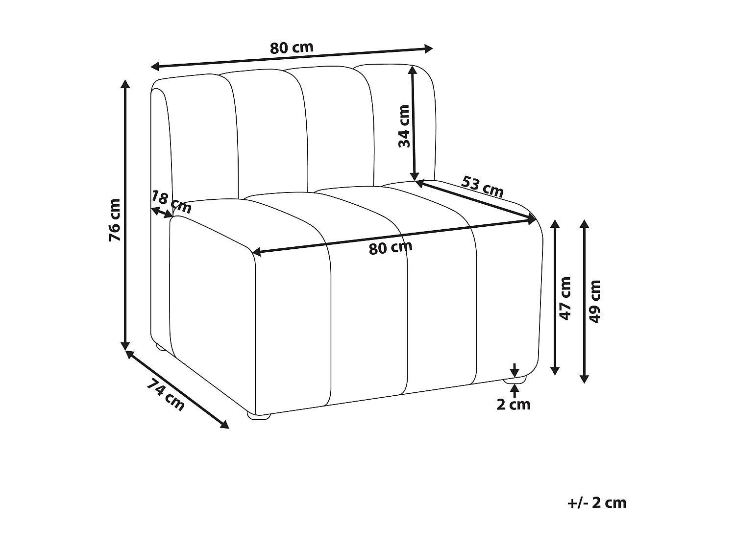 Fauteuil KAGE Bouclé Beige clair