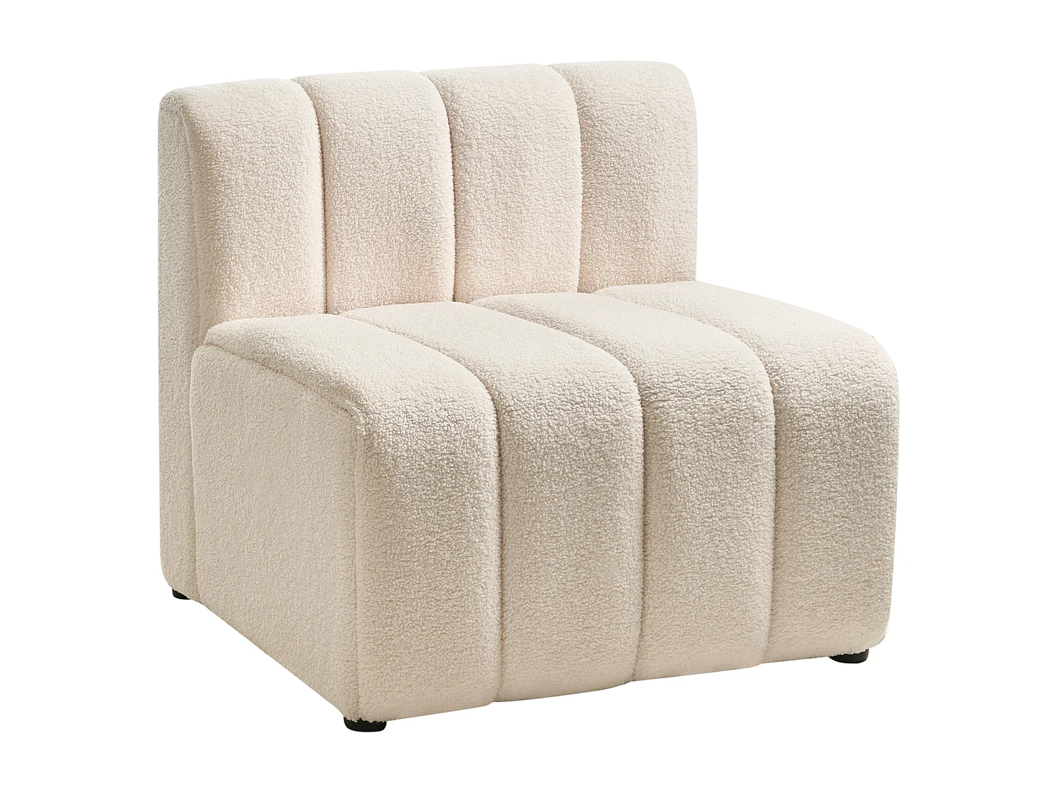 Fauteuil KAGE Bouclé Beige clair