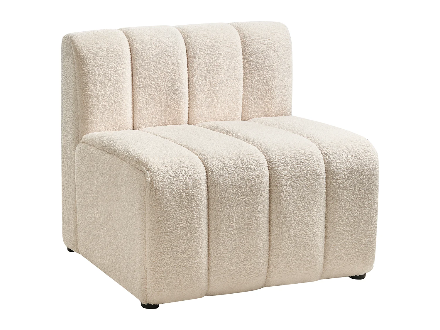 Fauteuil KAGE Bouclé Beige clair
