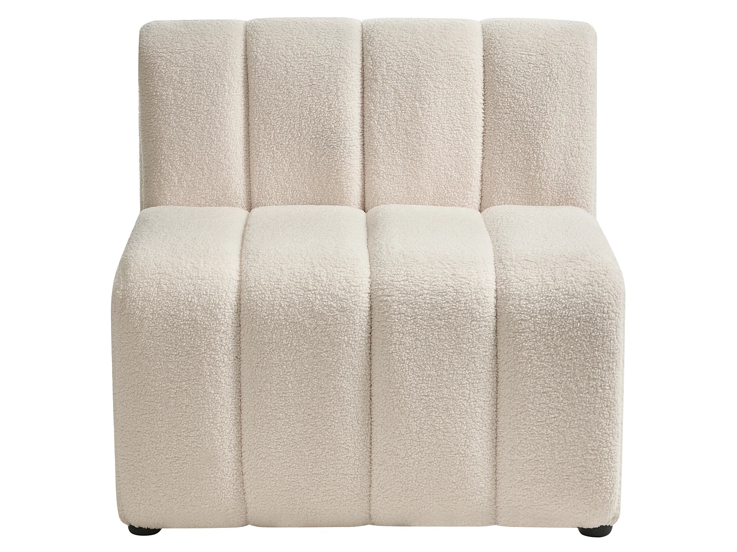 Fauteuil KAGE Bouclé Beige clair
