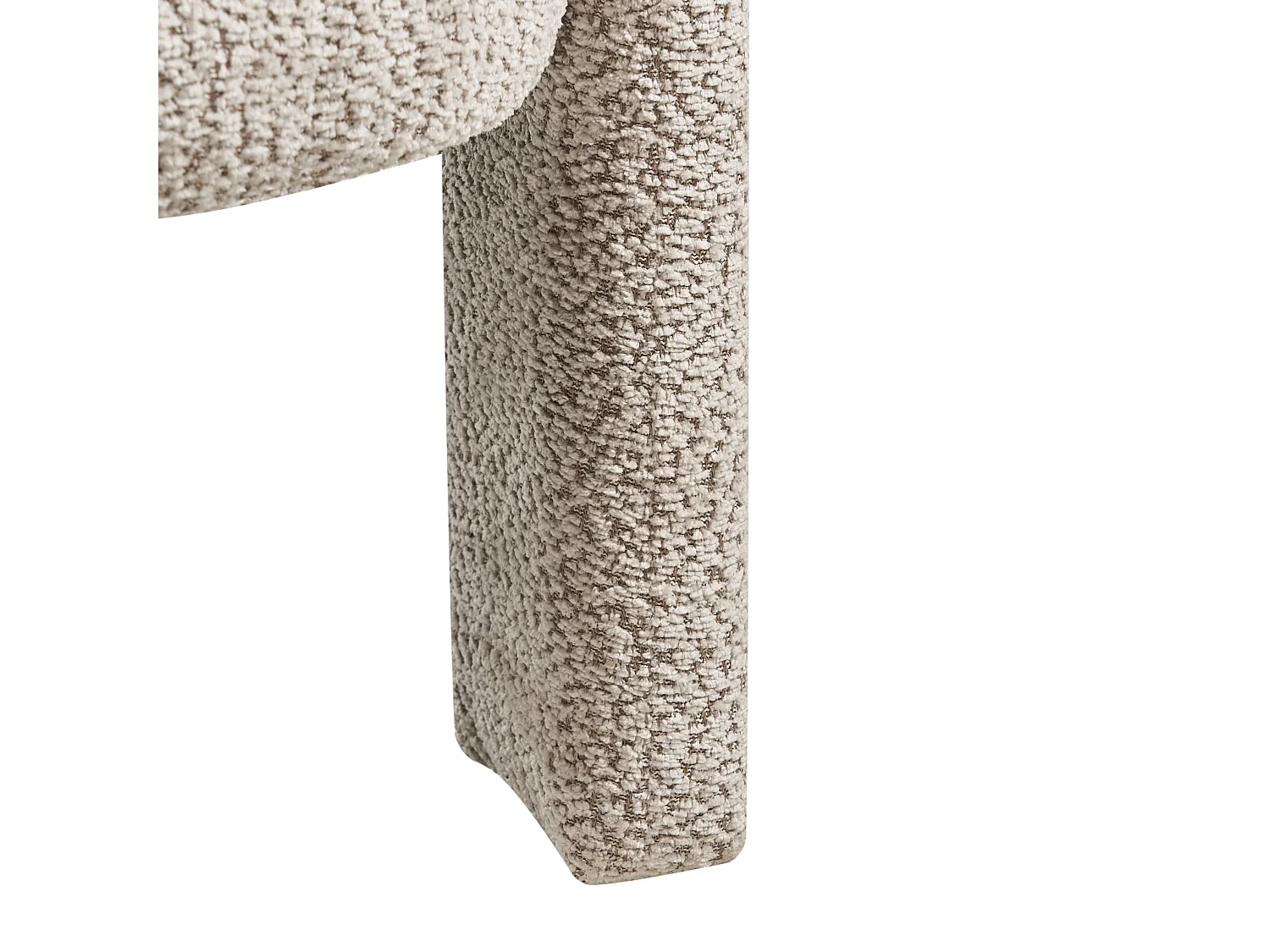 Fauteuil BUREA Tissu chenille Beige clair