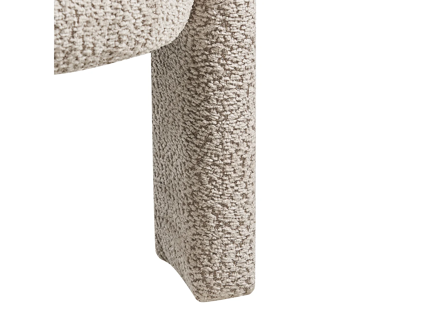 Fauteuil BUREA Tissu chenille Beige clair