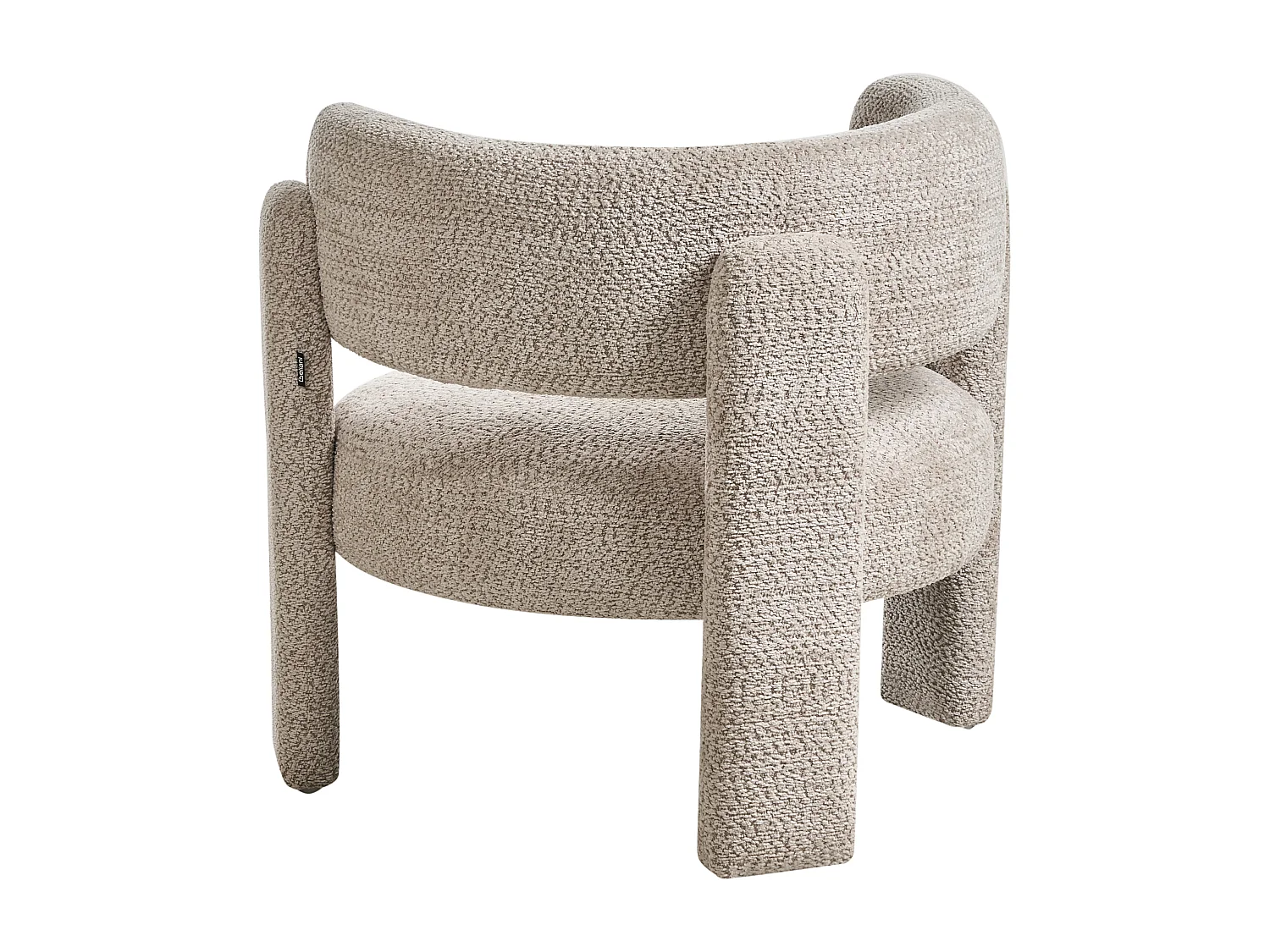 Armchair BUREA Chenille Light Beige