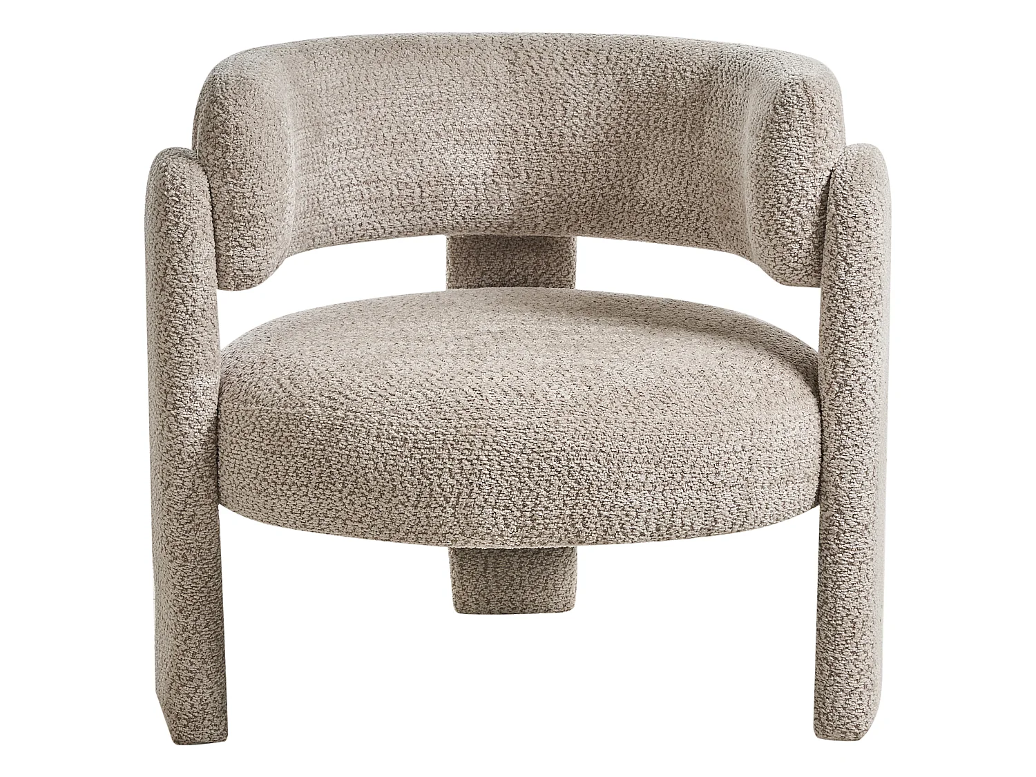 Armchair BUREA Chenille Light Beige