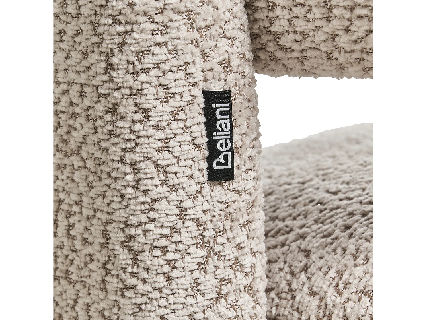 Fauteuil BUREA Tissu chenille Beige clair