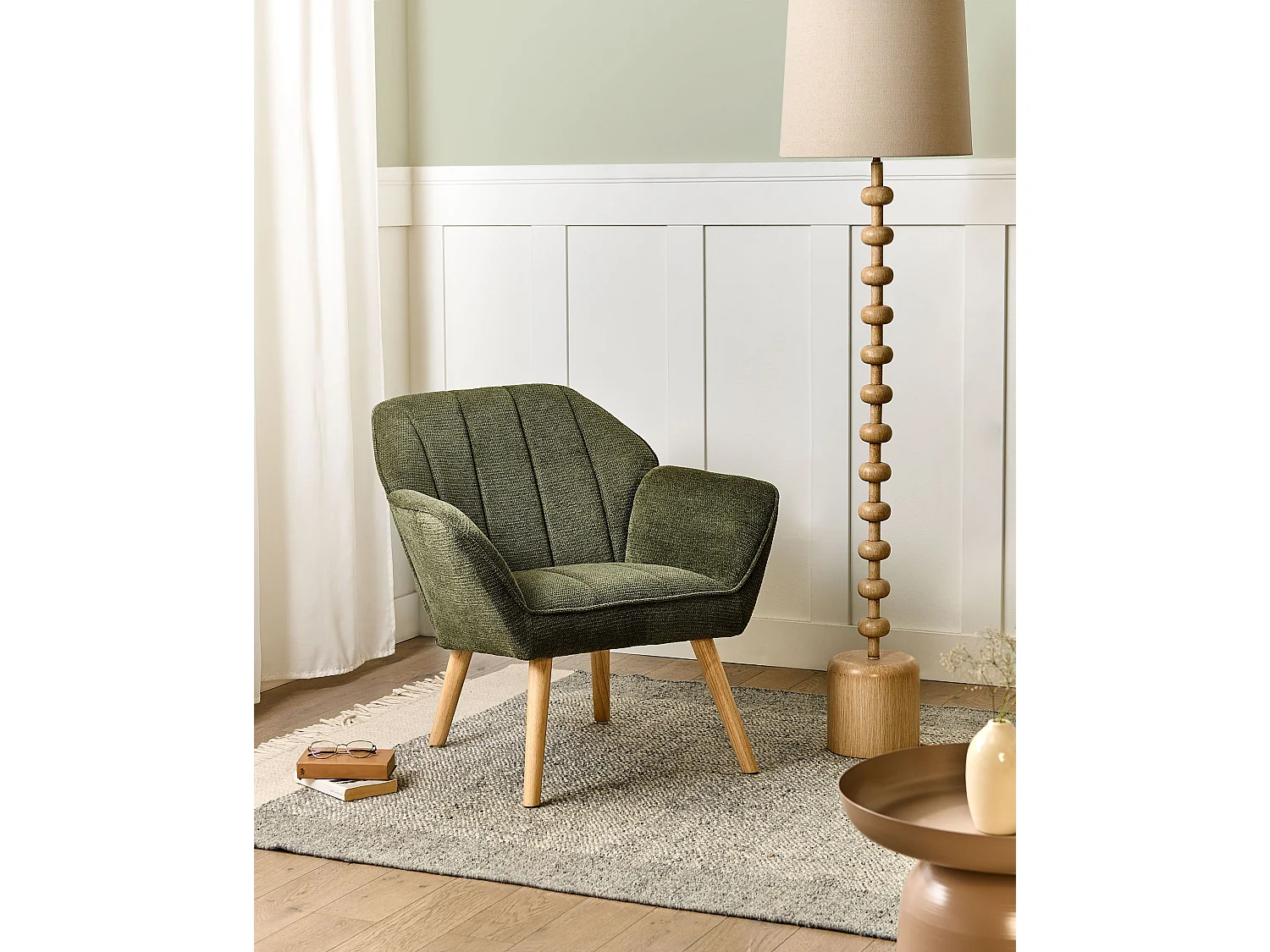 Fauteuil TORUD Tissu Vert