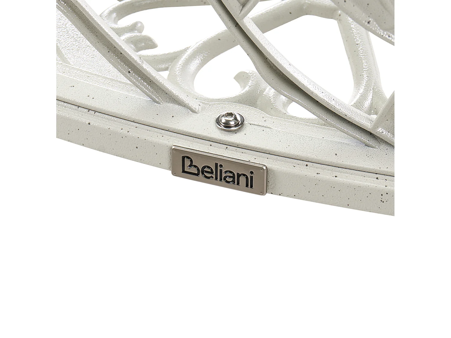 Banc de jardin PIURA 88 cm Métal Blanc