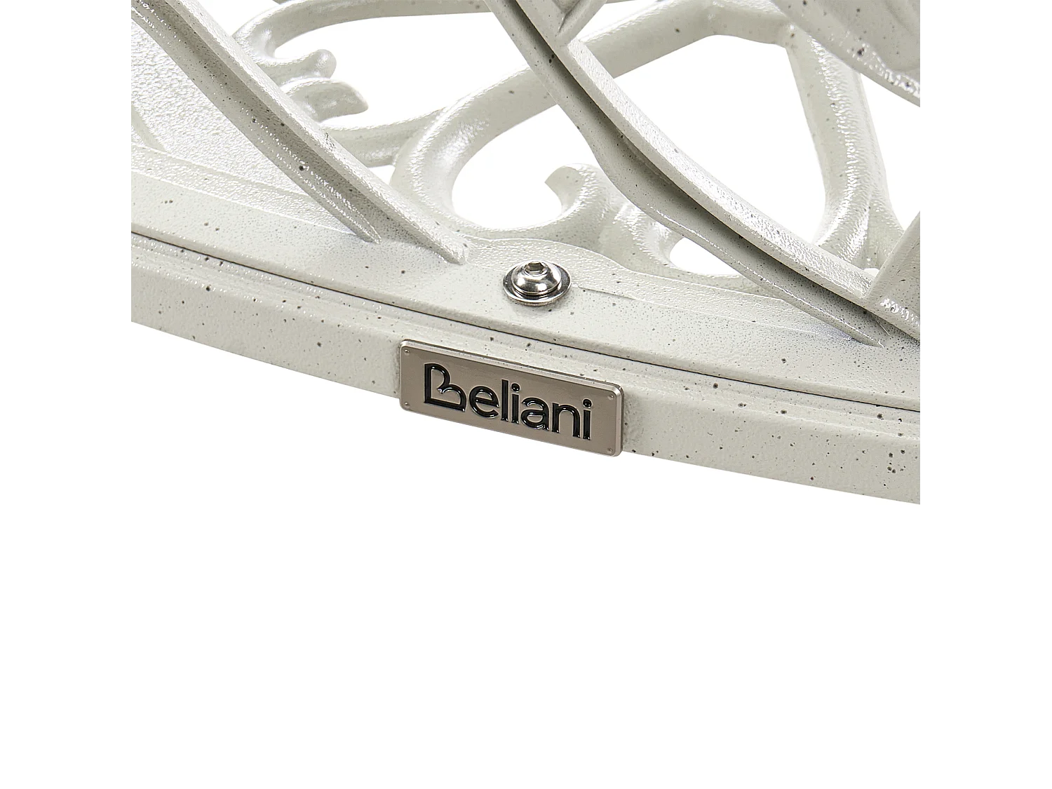 Banc de jardin PIURA 88 cm Métal Blanc