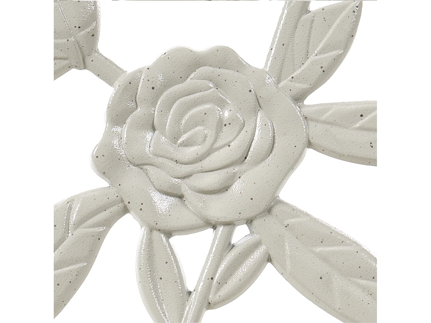 Banc de jardin PIURA 88 cm Métal Blanc