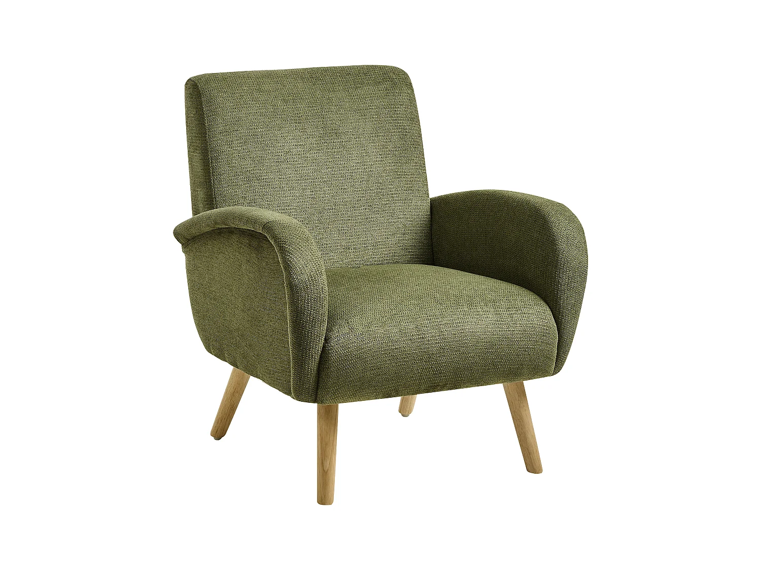 Fauteuil PLASSEN Tissu Vert
