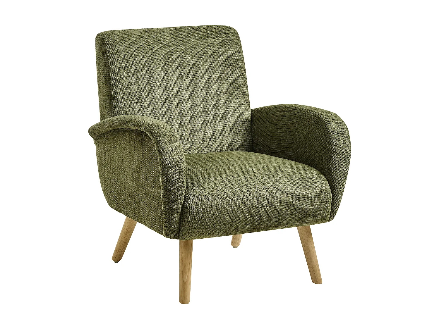 Fauteuil PLASSEN Tissu Vert