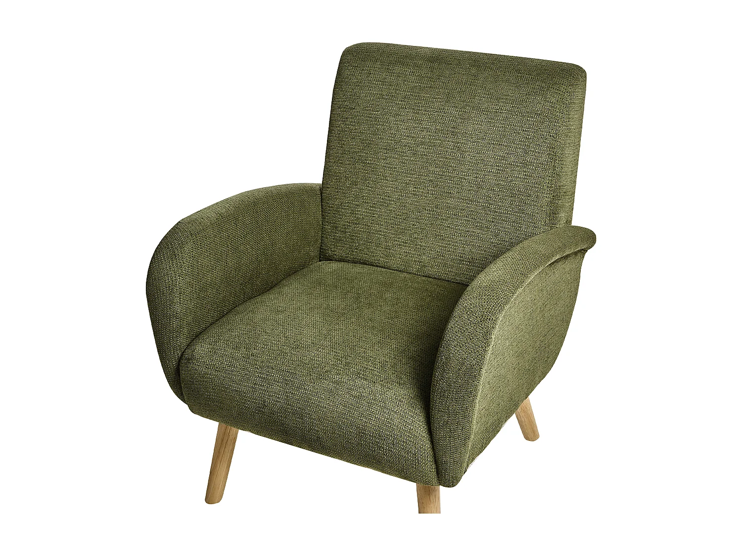 Fauteuil PLASSEN Tissu Vert