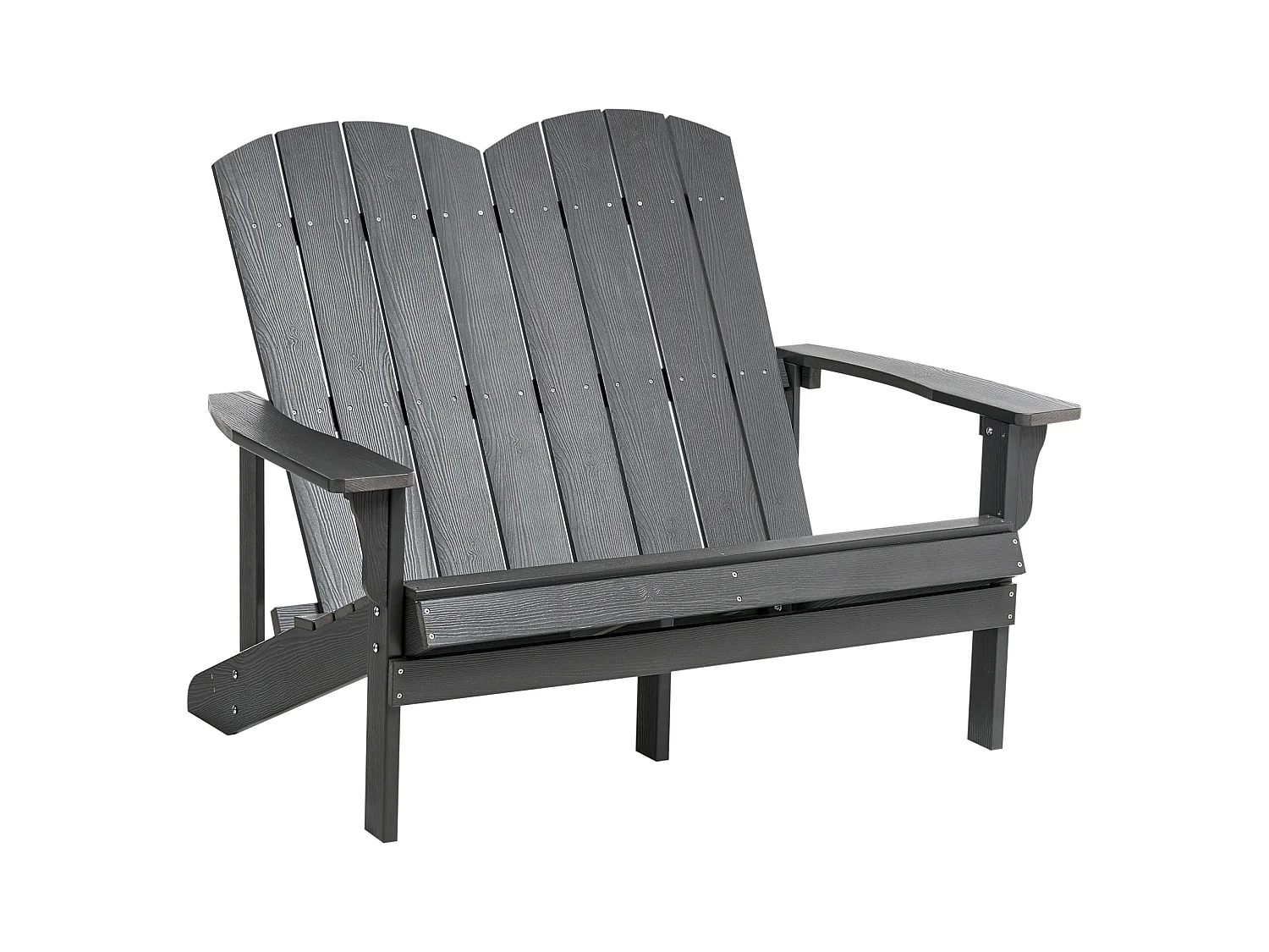 Banc de jardin ADIRONDACK 125 cm Gris foncé