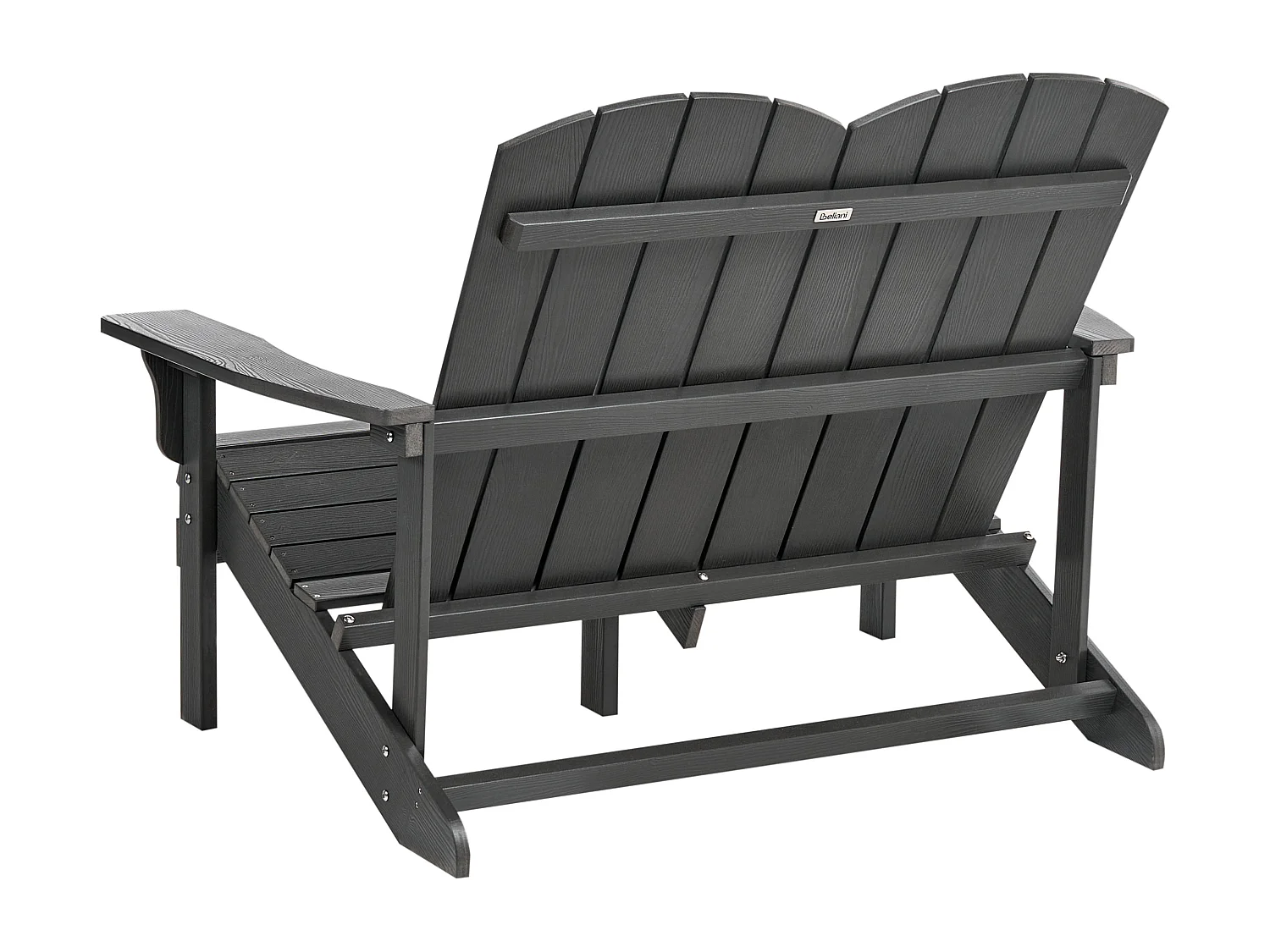 Banc de jardin ADIRONDACK 125 cm Gris foncé