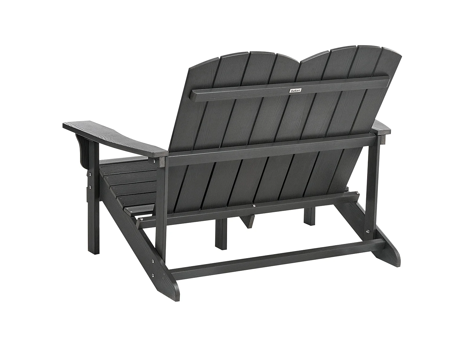 Banc de jardin ADIRONDACK 125 cm Gris foncé