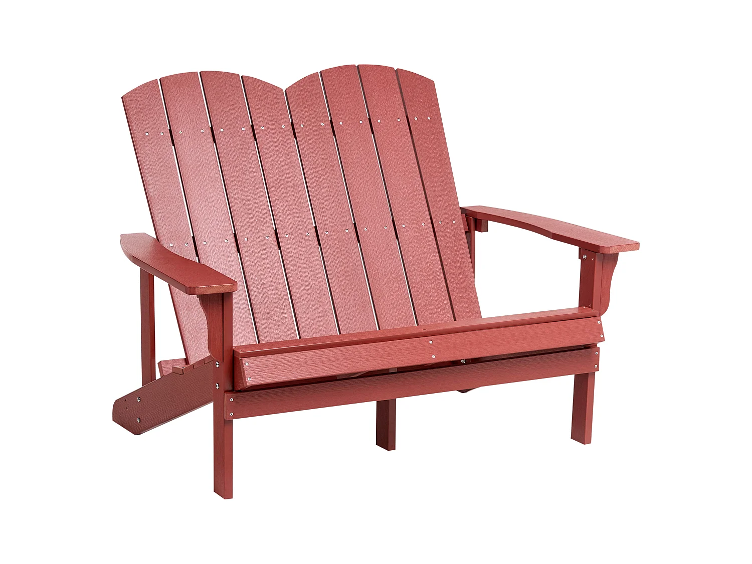 Banc de jardin ADIRONDACK 125 cm Rouge