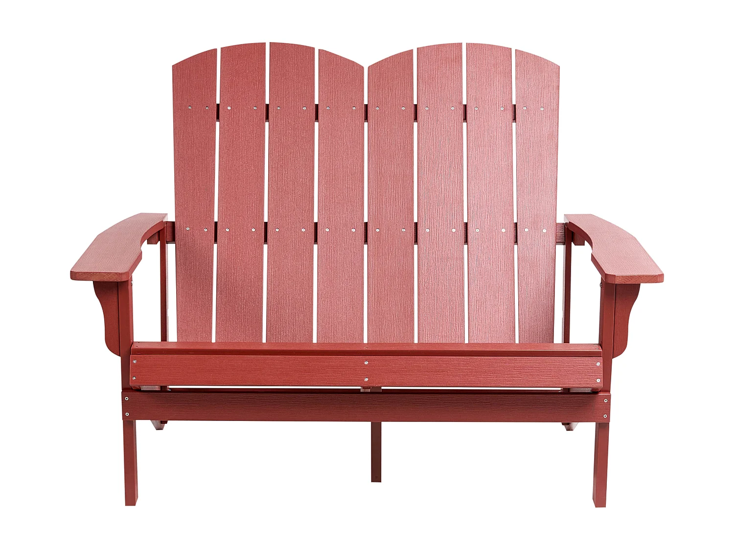 Banc de jardin ADIRONDACK 125 cm Rouge