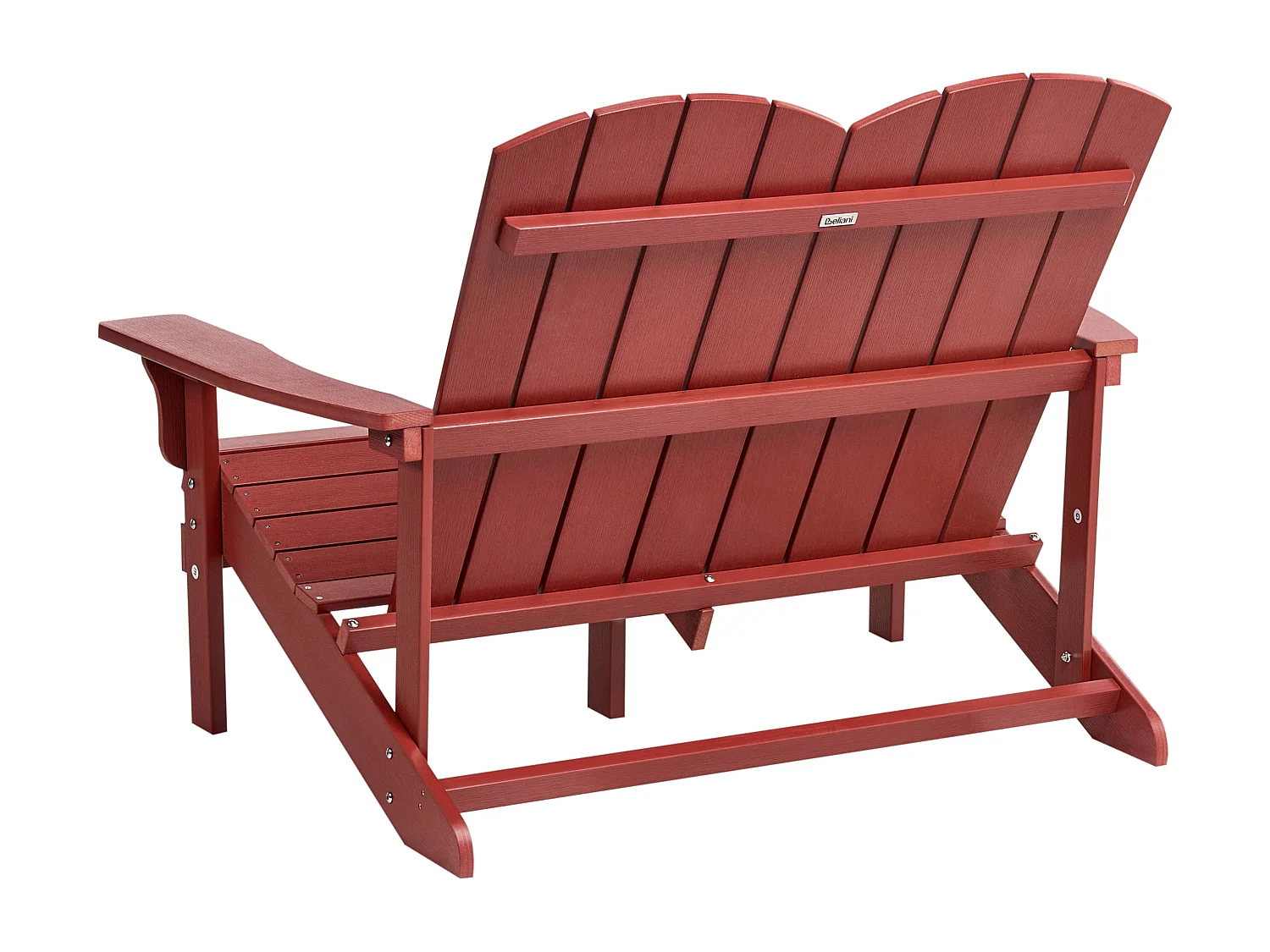 Banc de jardin ADIRONDACK 125 cm Rouge