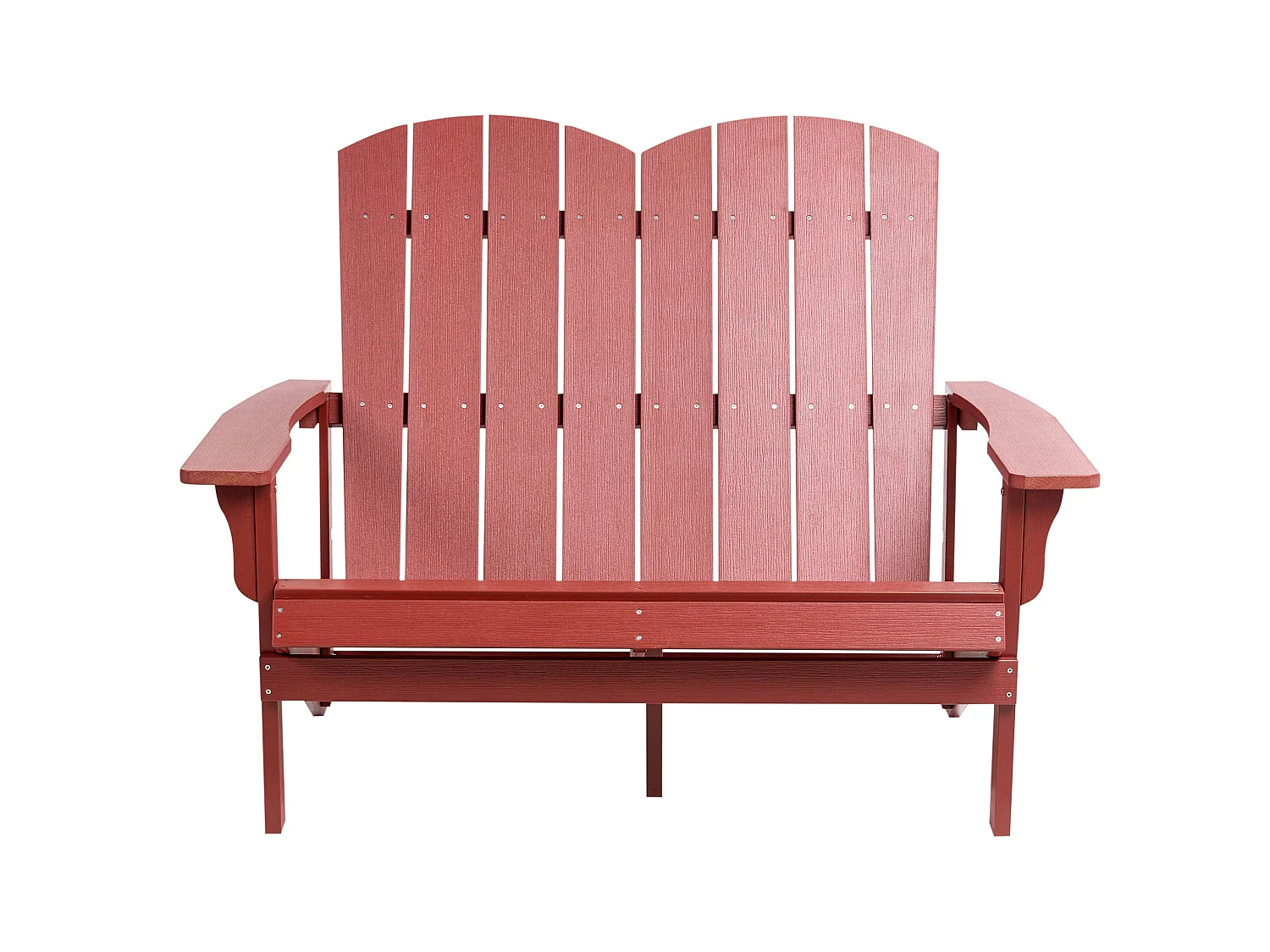 Banc de jardin ADIRONDACK 125 cm Rouge