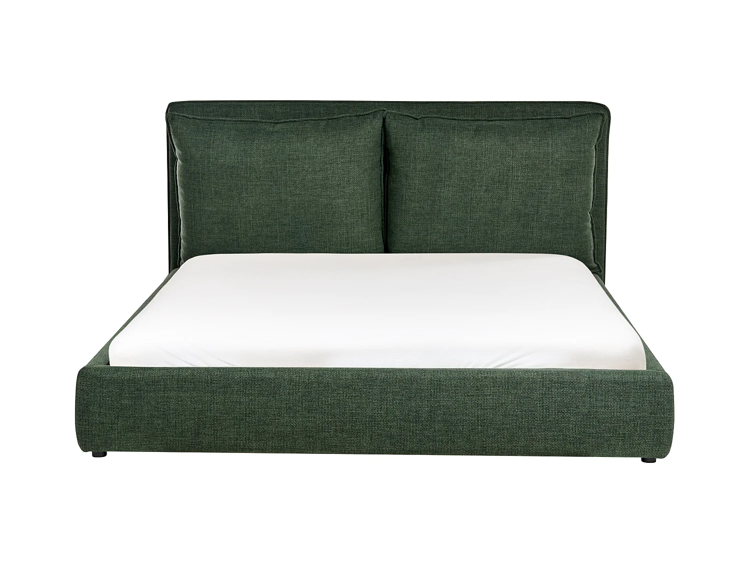 Lit à eau Tissu BAJONNA 160 x 200 cm Vert foncé