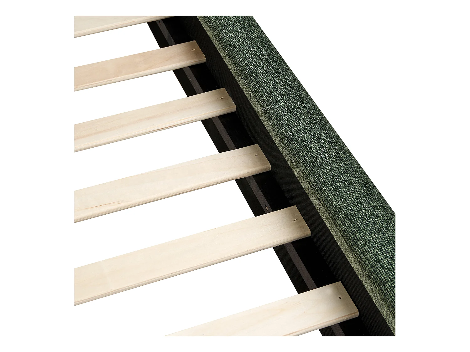 Lit à eau Tissu BAJONNA 160 x 200 cm Vert foncé