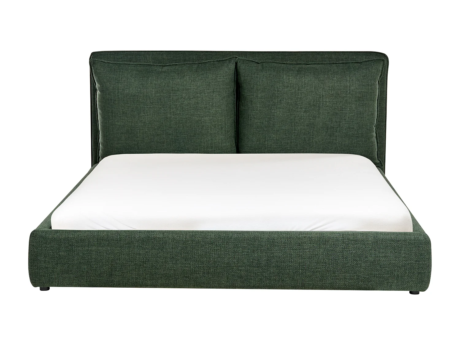 Lit à eau Tissu BAJONNA 160 x 200 cm Vert foncé