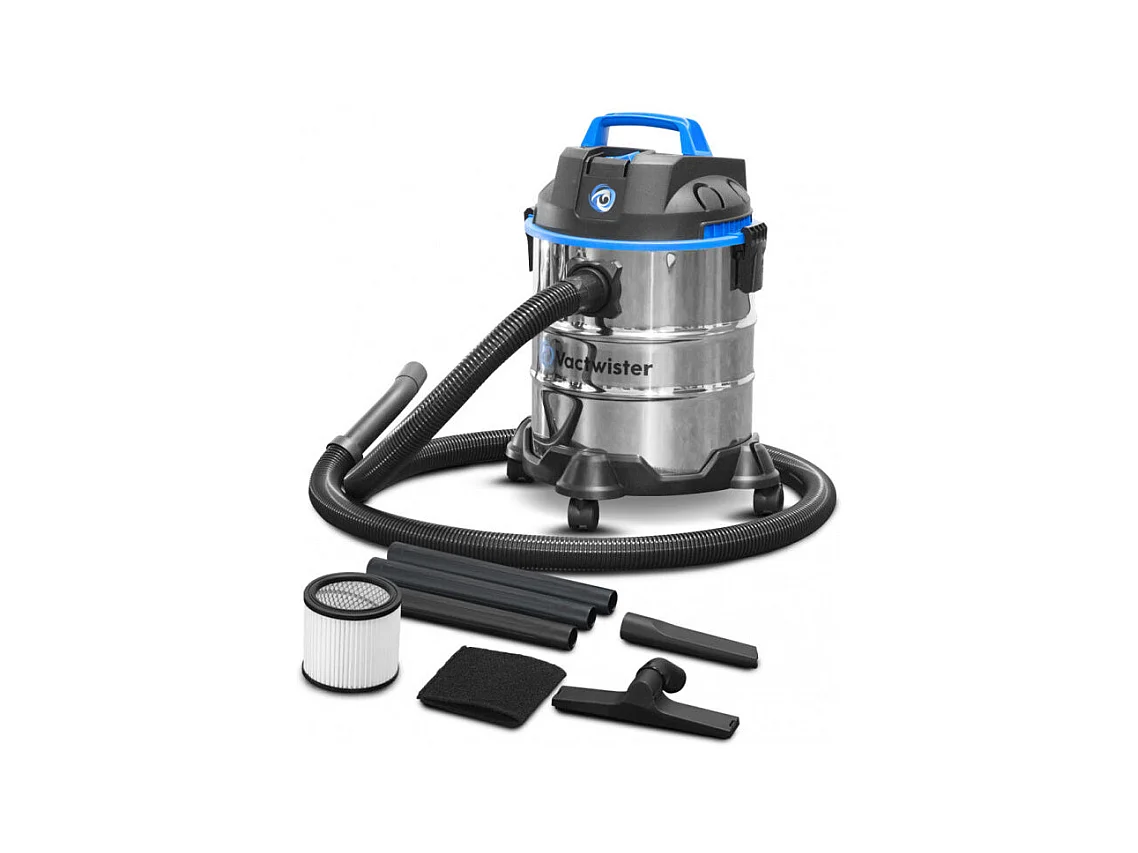Aspirateur eau et poussières Vactwister 1250 W - 20 L inox - 18 kPa avec soufflerie