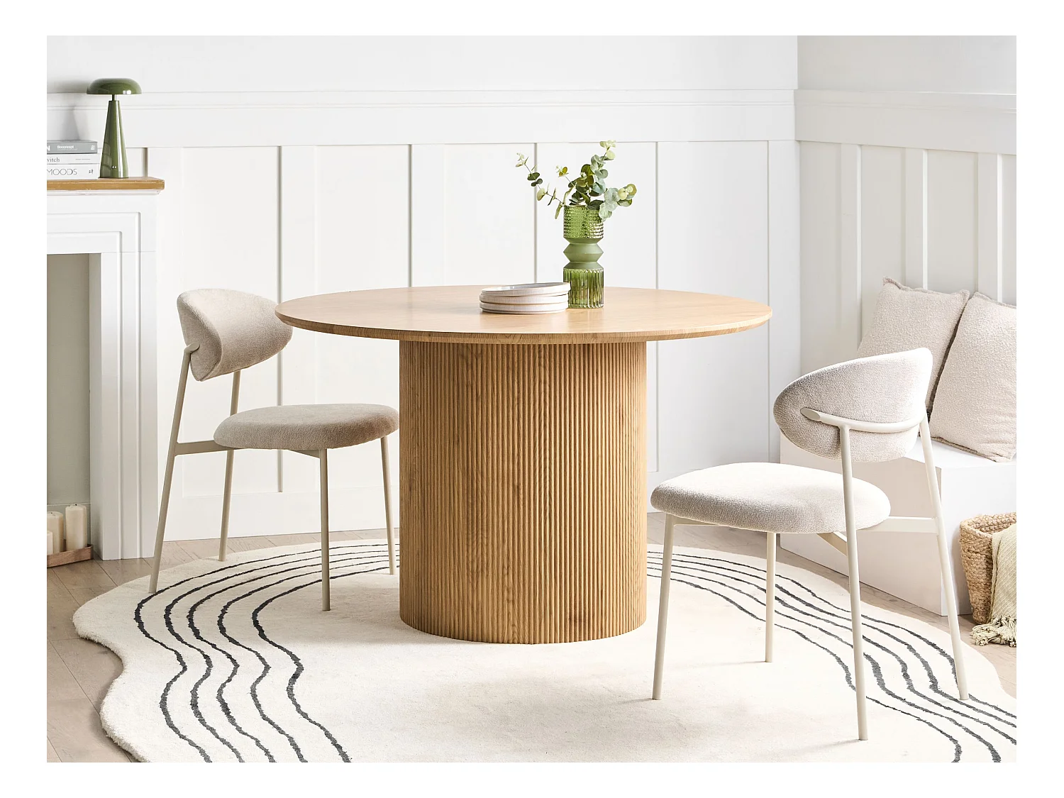 Table de repas SHEHO Marron clair 120 cm 120 cm