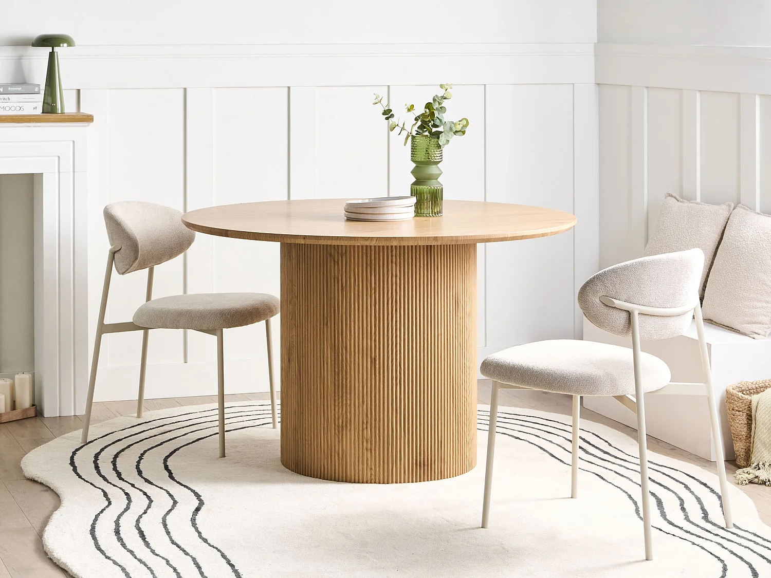 Table de repas SHEHO Marron clair 120 cm 120 cm