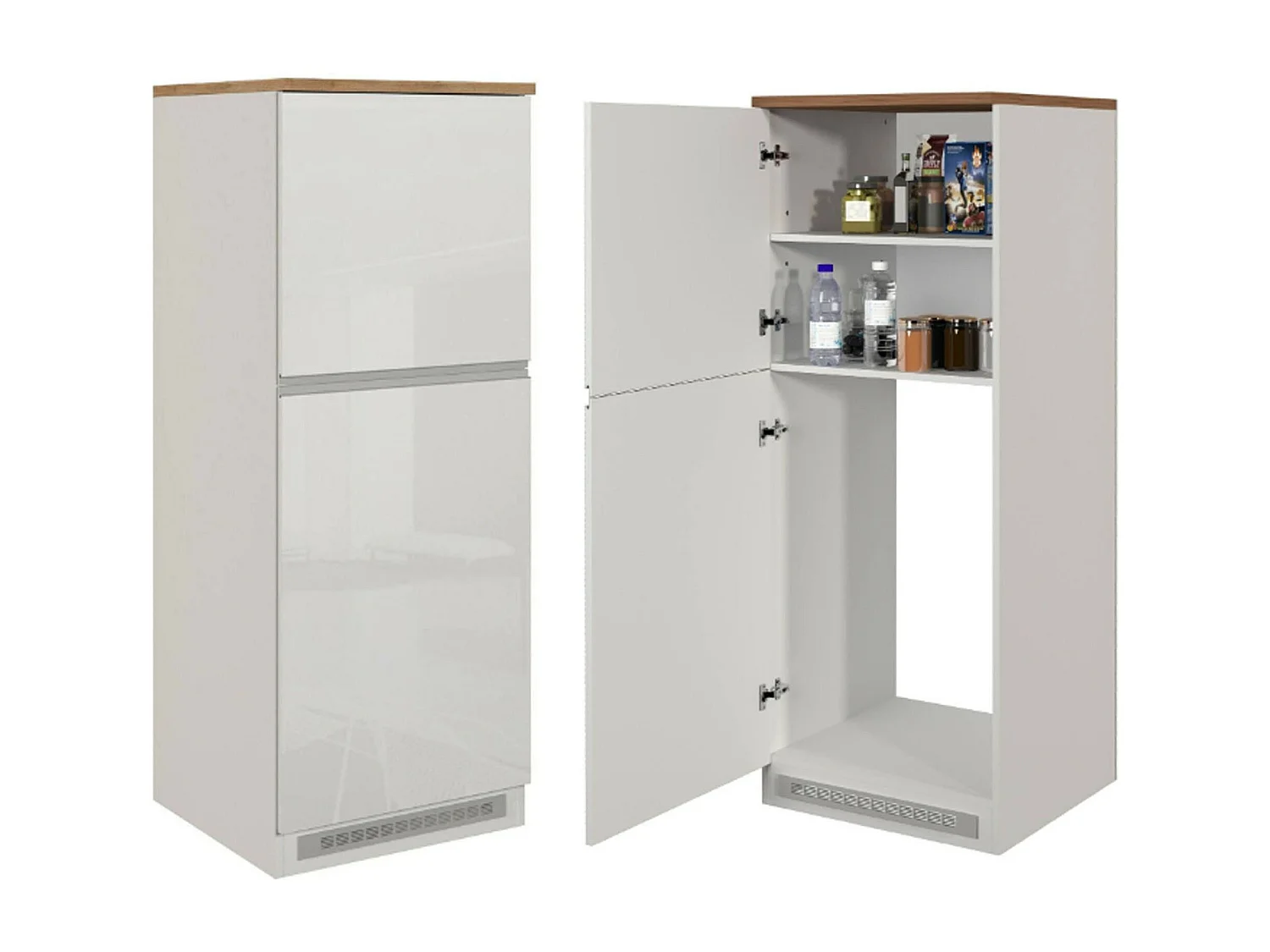 Cuisine Complète Armend, Modulable Made in Italy, Blanc Brillant