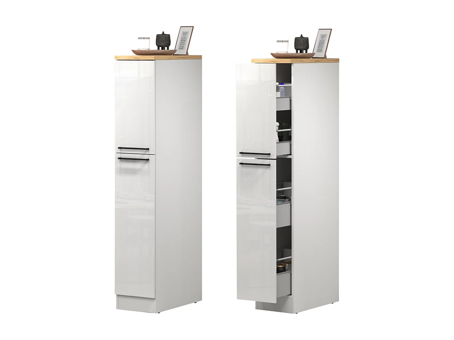 Cuisine Complète Armend, Modulable Made in Italy, Blanc Brillant