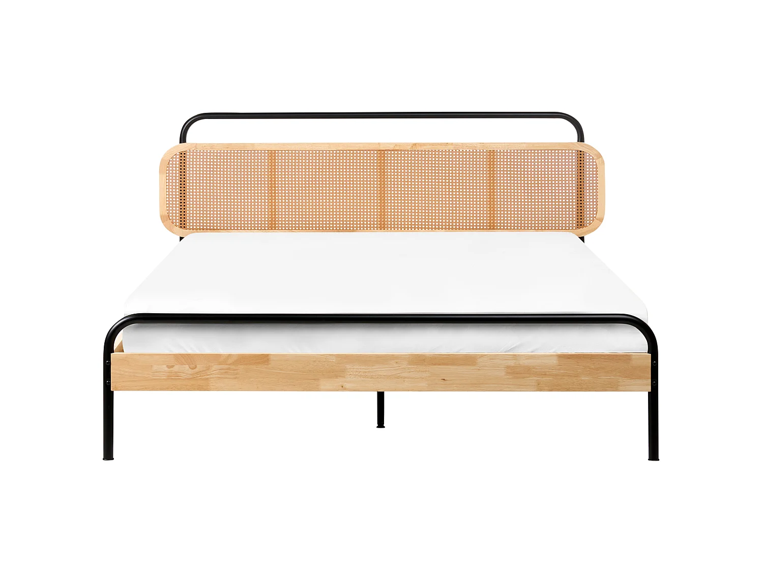 Bed Rattan BOUSSICOURT 180 x 200 cm (EU Super King) Light Brown