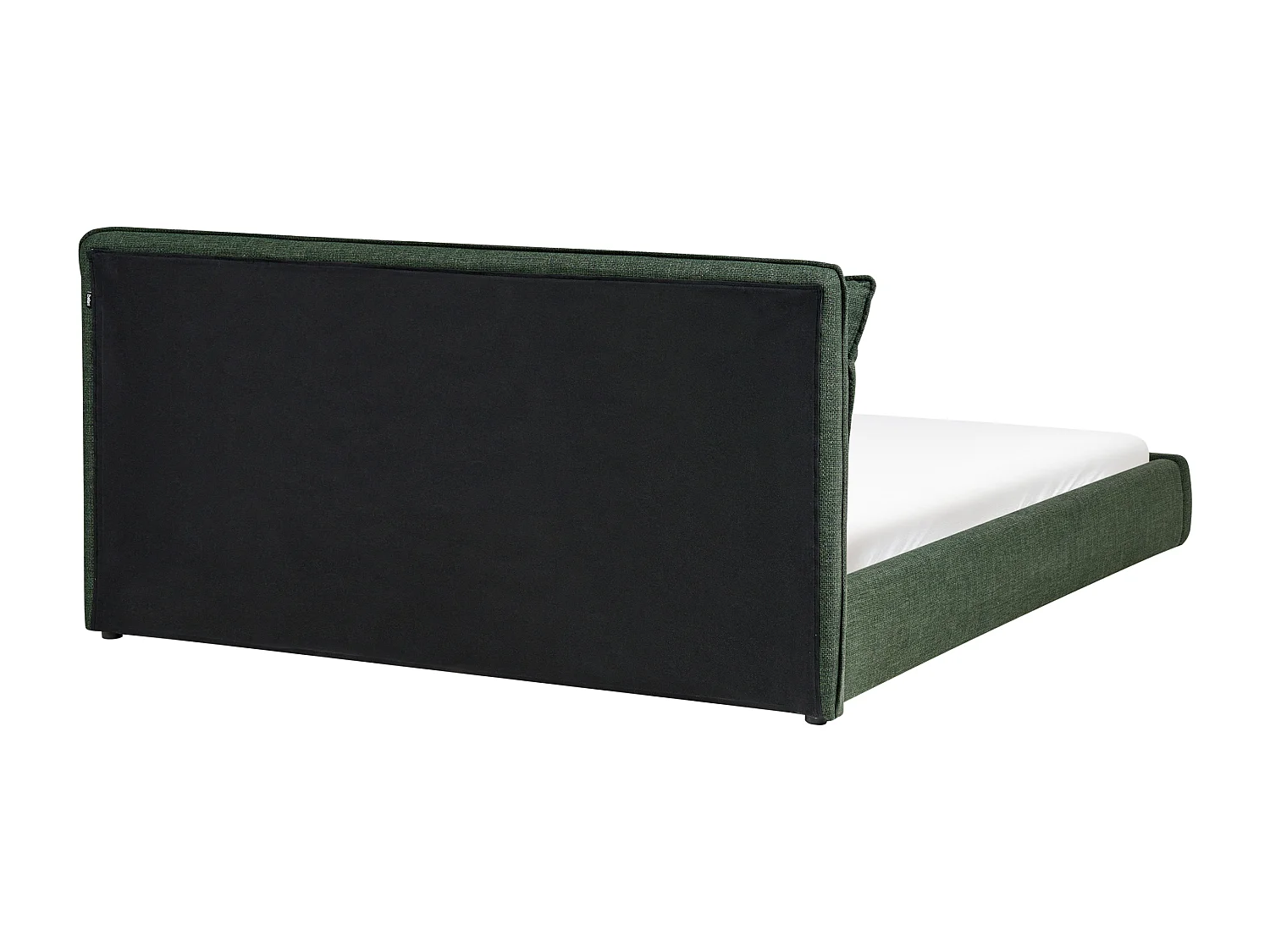 Lit avec sommier Tissu BAJONNA 180 x 200 cm Vert foncé