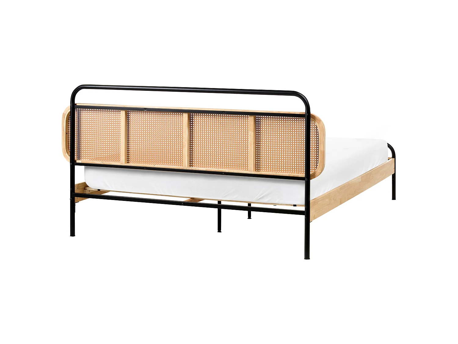 Bed Rattan BOUSSICOURT 160 x 200 cm (EU King Size) Light Brown