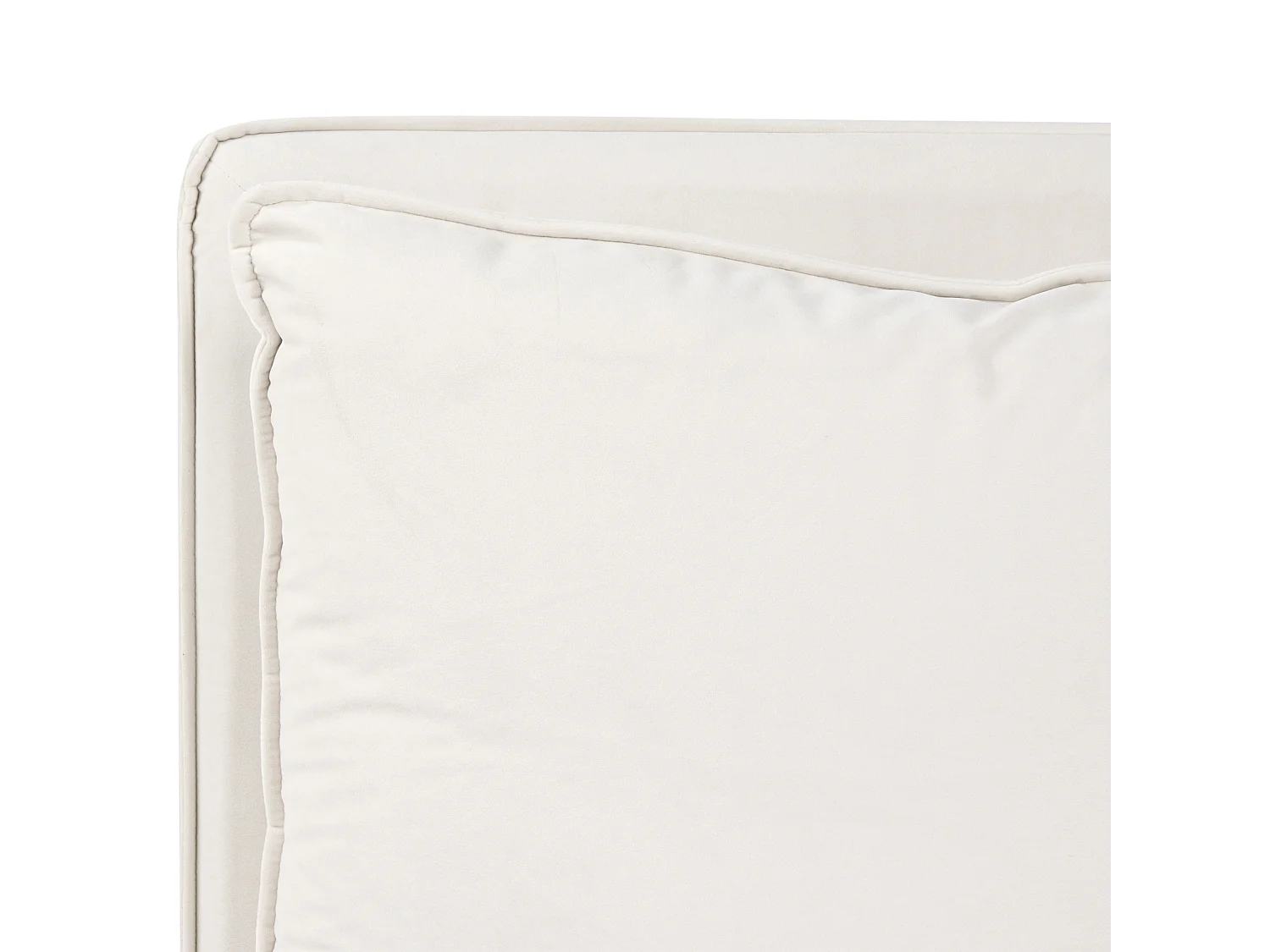 Lit avec sommier Tissu BAJONNA 160 x 200 cm Beige clair