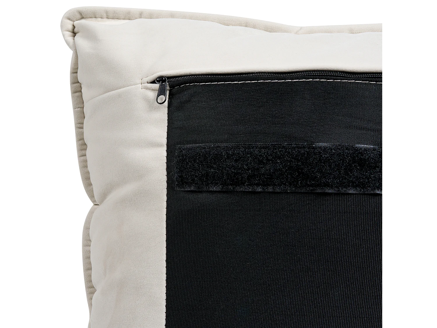 Lit avec sommier Tissu BAJONNA 160 x 200 cm Beige clair