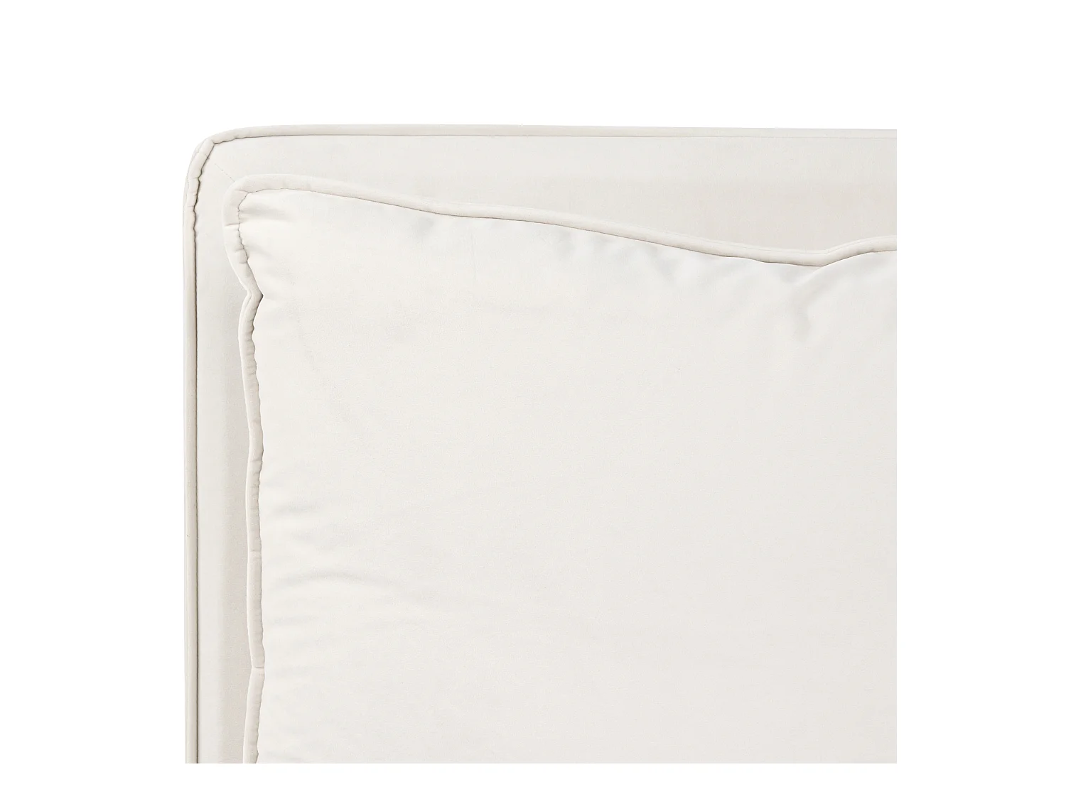 Lit avec sommier Tissu BAJONNA 180 x 200 cm Beige clair