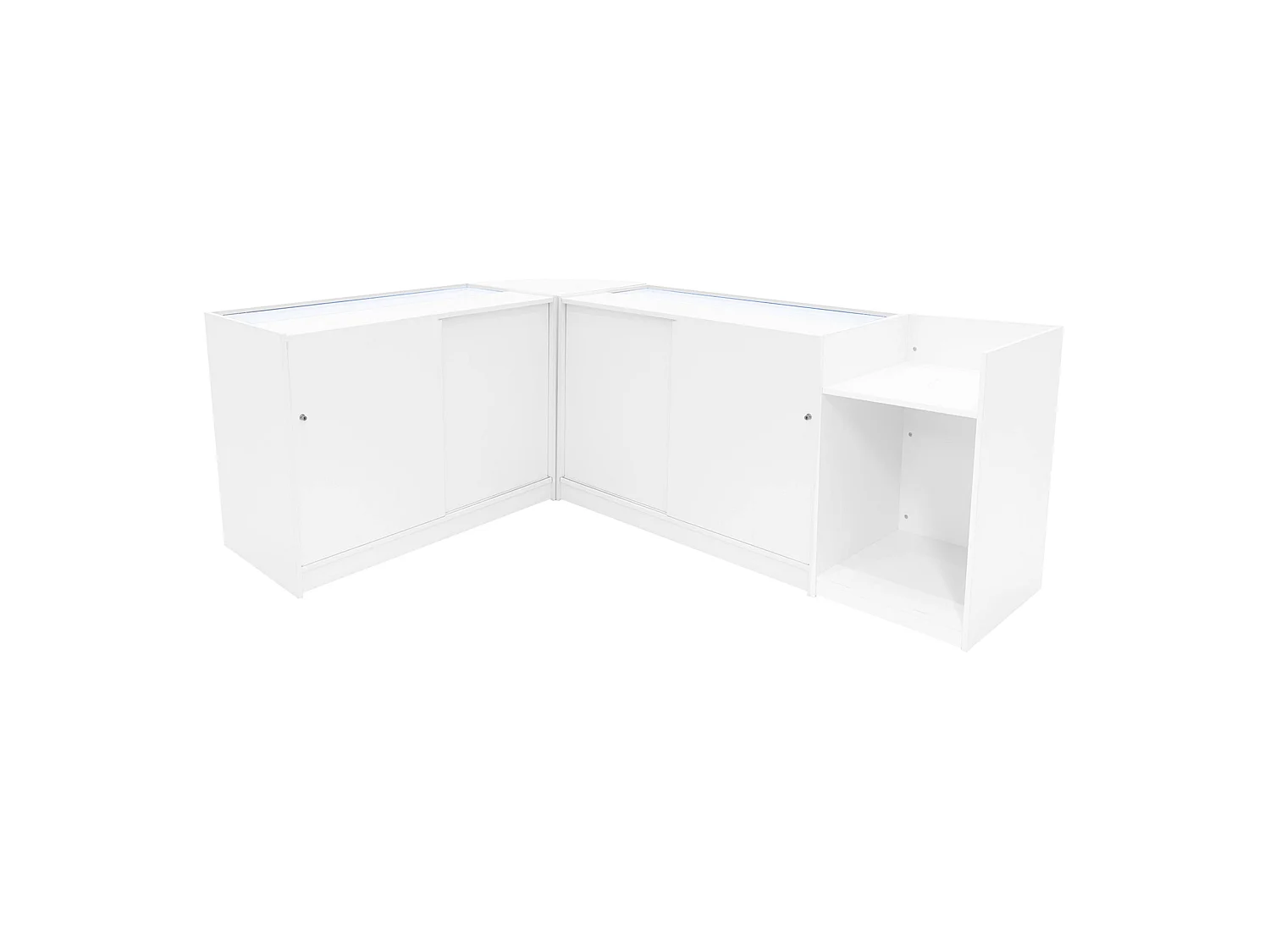 Astro LED-myymälätiskisarja LM60, TB60 ja 2 x K1200 - valkoinen