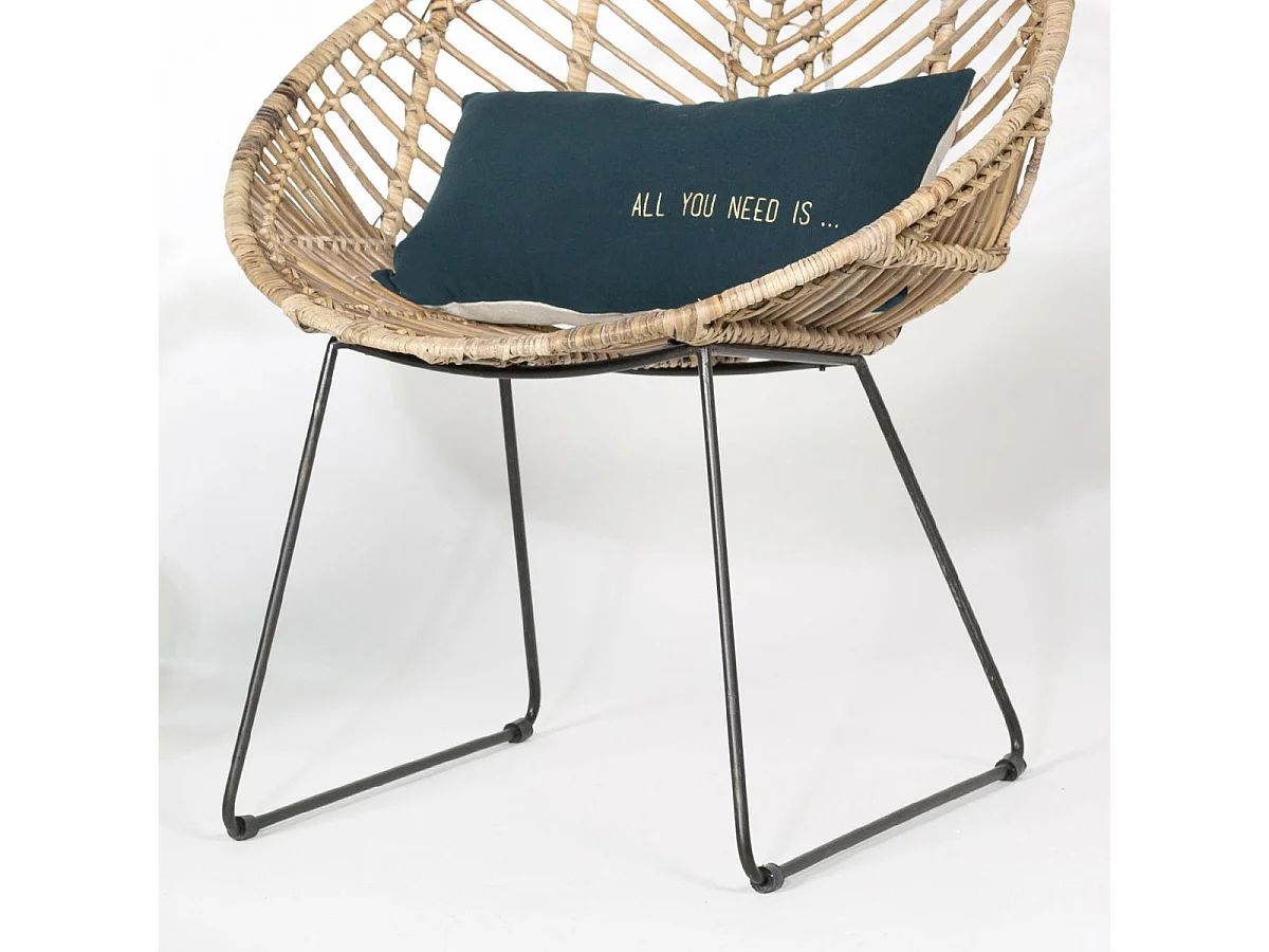 Fauteuil rond en rotin Moka