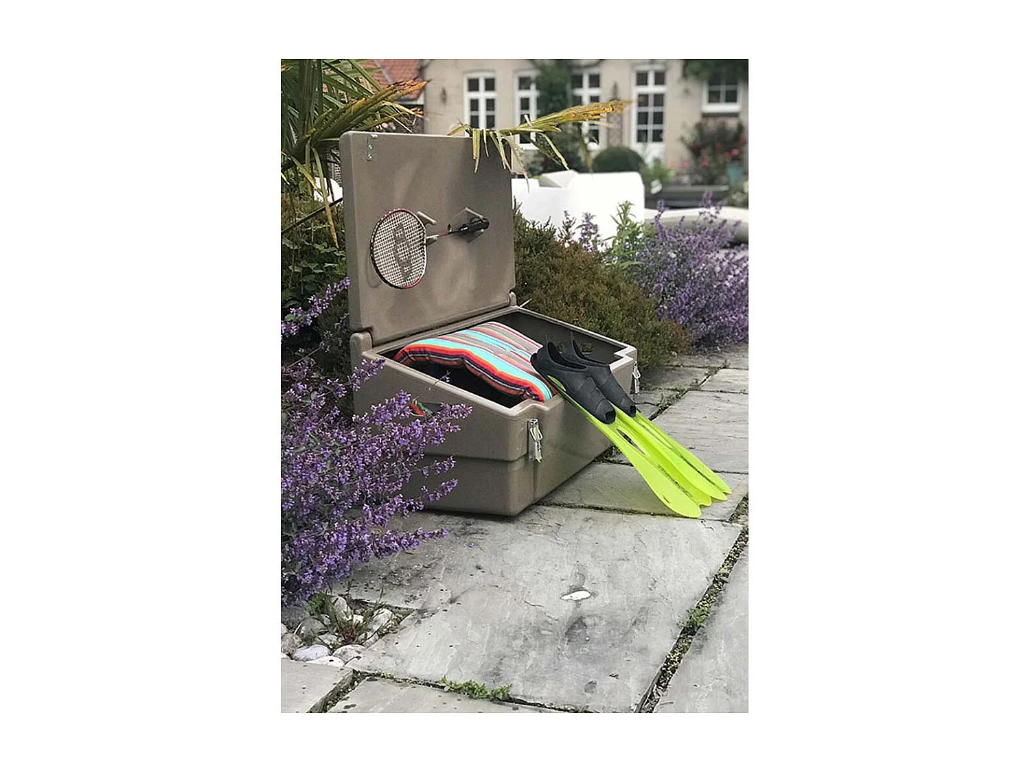 Coffre De Jardin 100l Avec Grenouillères Cadenassables