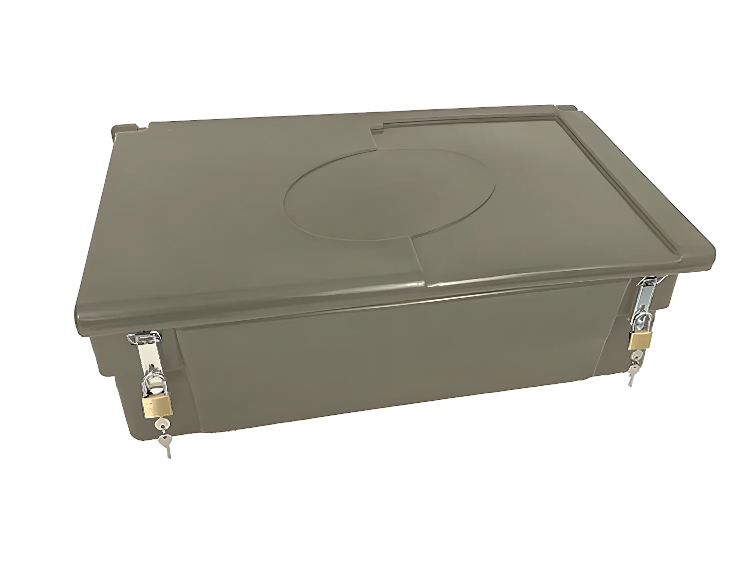 Coffre De Jardin 100l Avec Grenouillères Et Cadenas