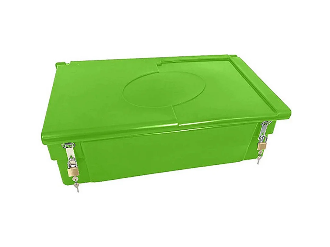 Coffre De Jardin 100l Avec Grenouillères Et Cadenas