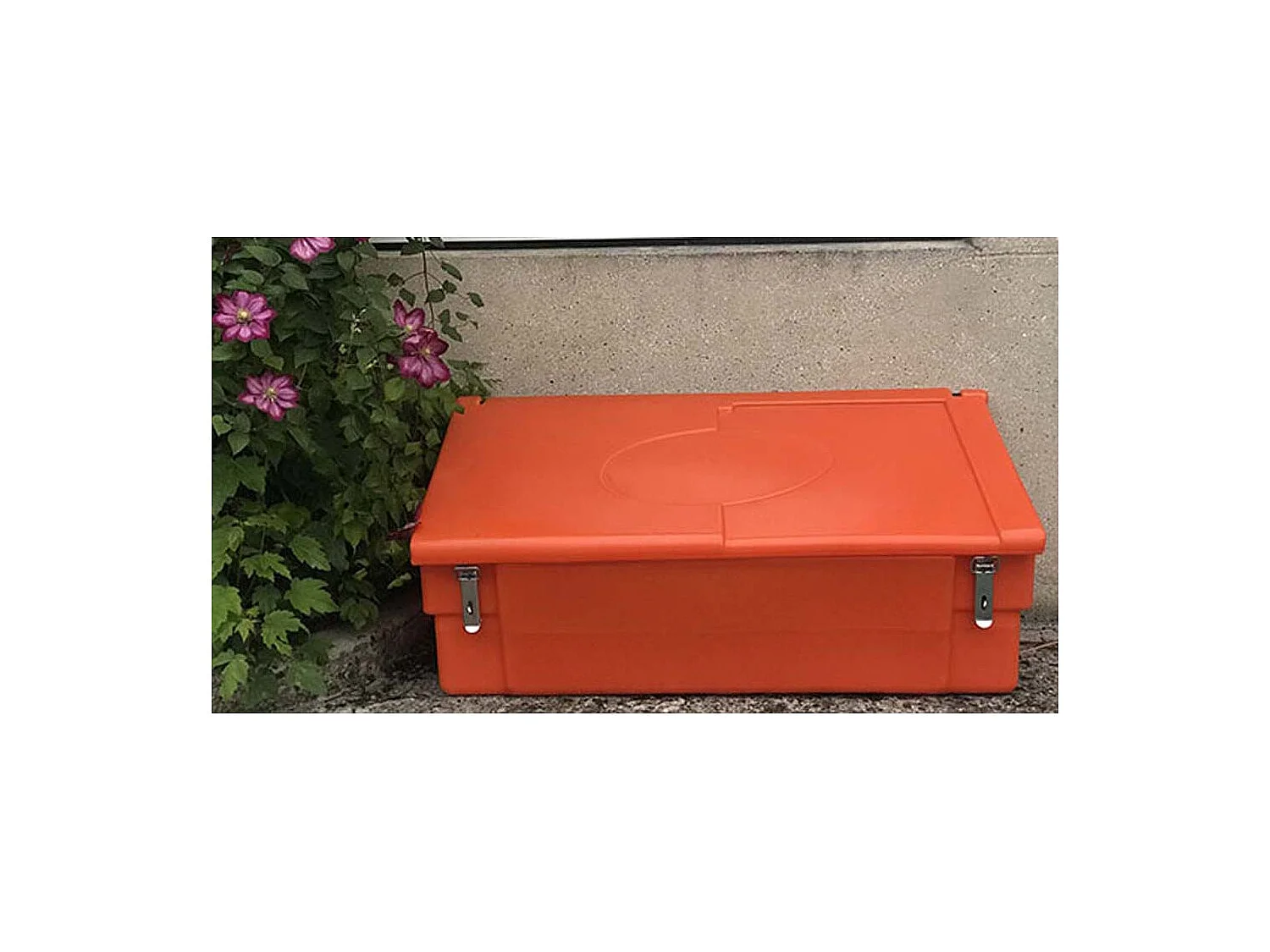 Coffre De Jardin 100l Avec Grenouillères Et Cadenas