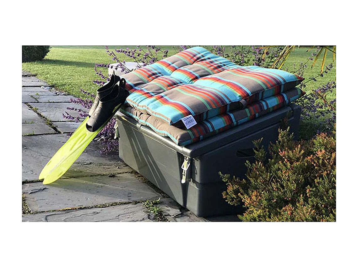 Coffre De Jardin 100l Avec Grenouillères Cadenassables