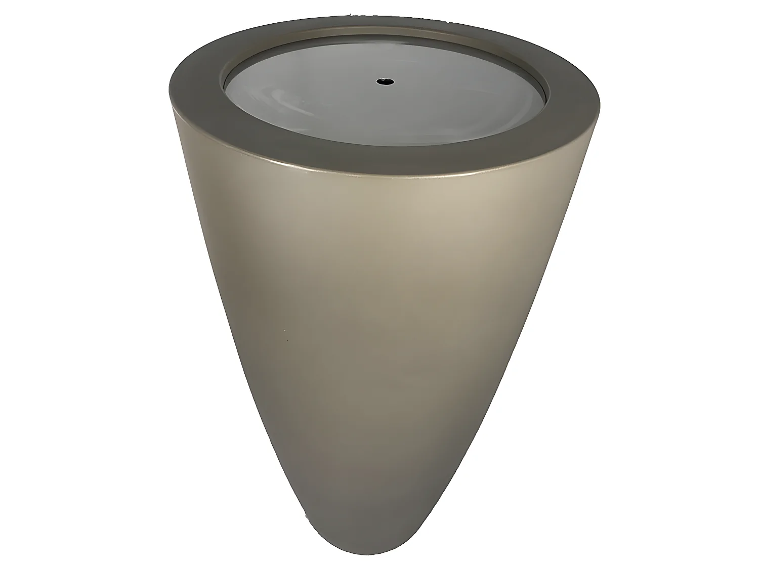 Pot Conique 3 En 1pot De Fleurs- Mange Debout-seau A Champagne Dessus Inox