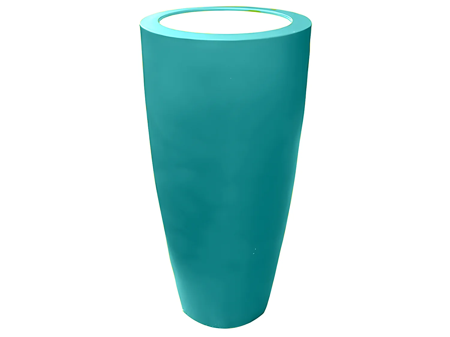 Pot Conique 3 En 1 Pot De Fleurs-mange Debout-seau à Champagne Dessus Polyéthylène Blanc